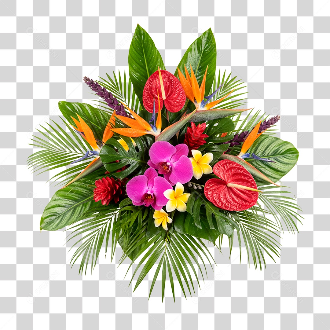 Arranjo de Flores PNG Transparente