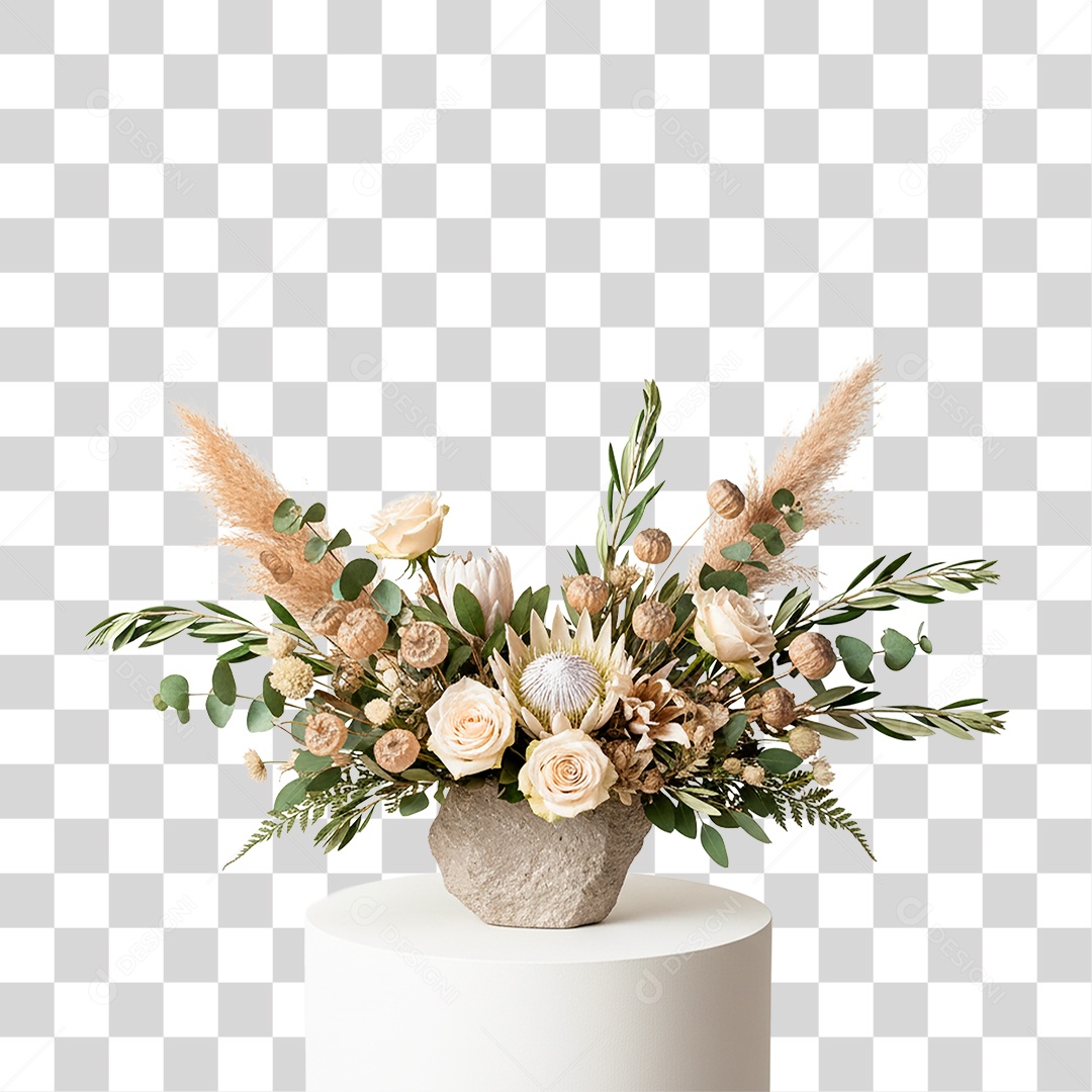 Vaso de Flores PNG Transparente