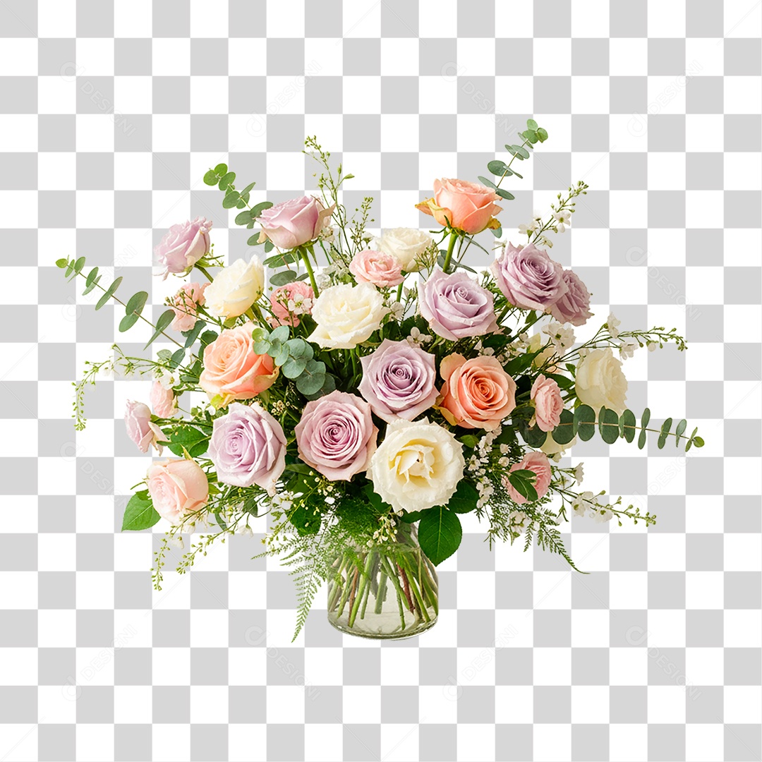 Vaso de Flores PNG Transparente