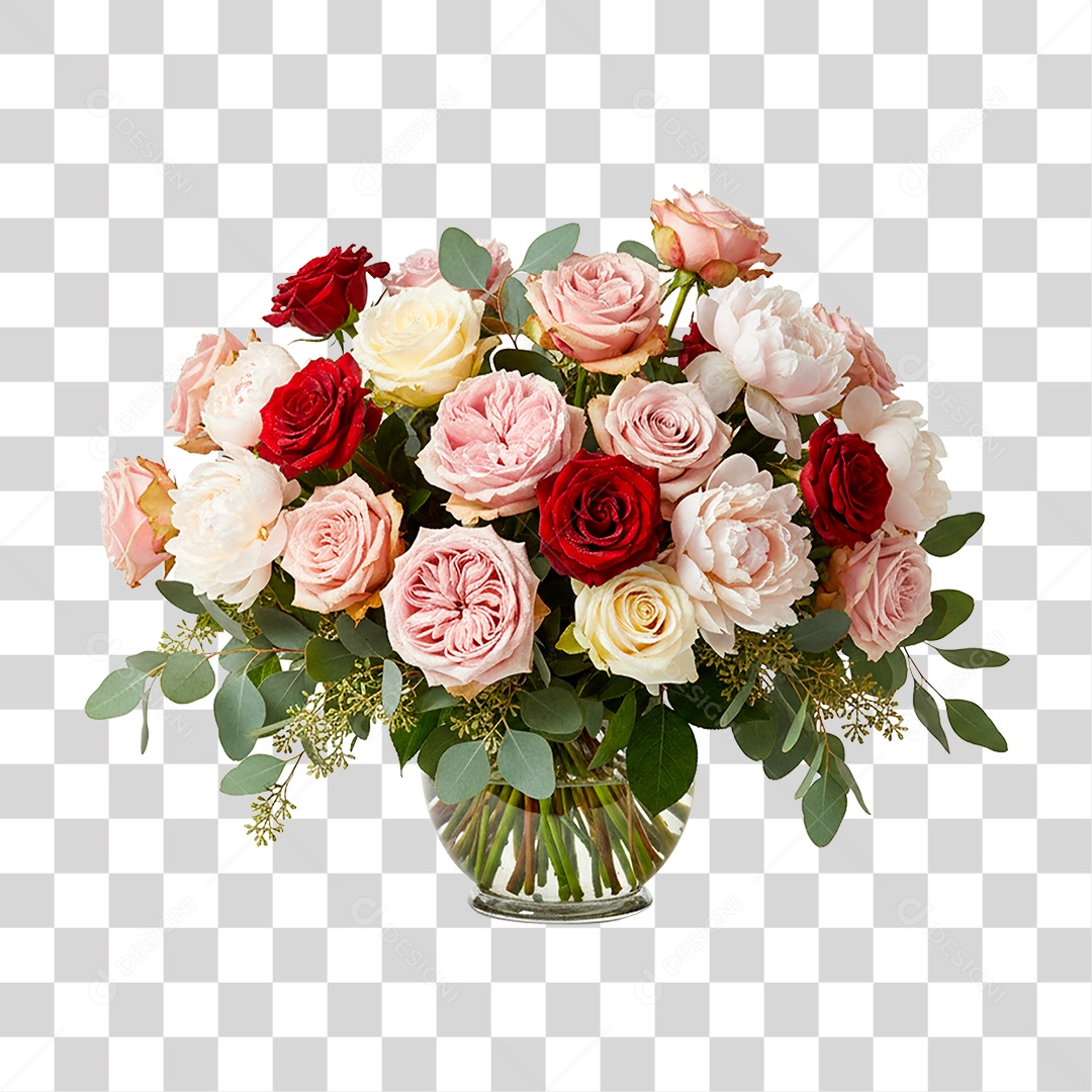 Vaso de Flores PNG Transparente