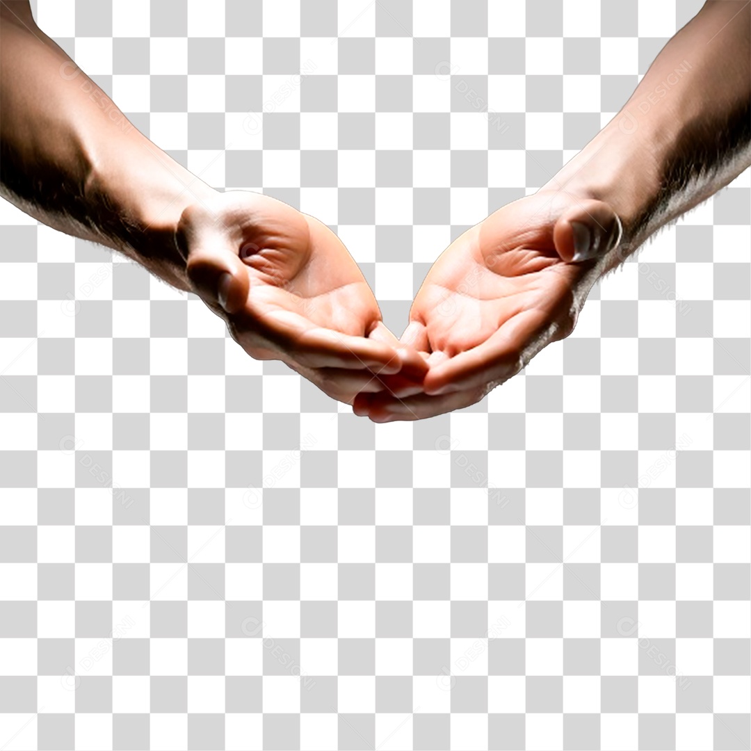Mãos Abertas PNG Transparente
