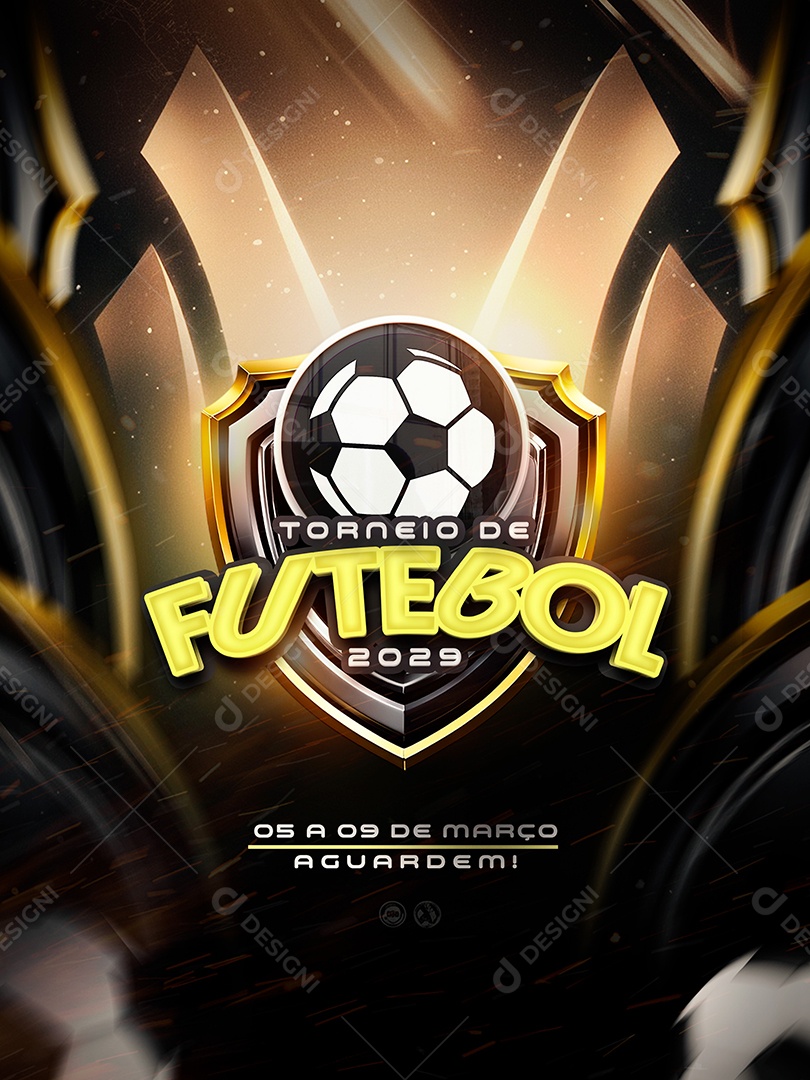 Torneio de Futebol Social Media PSD Editável