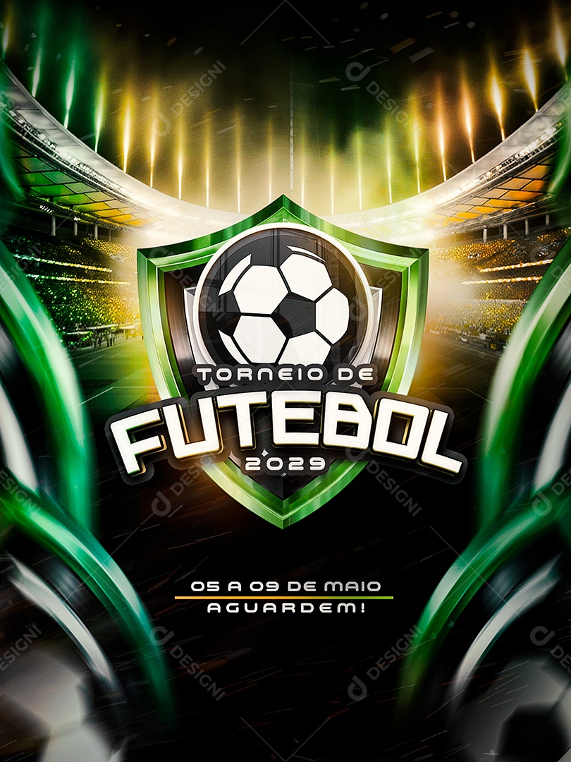 Torneio de Futebol Social Media PSD Editável
