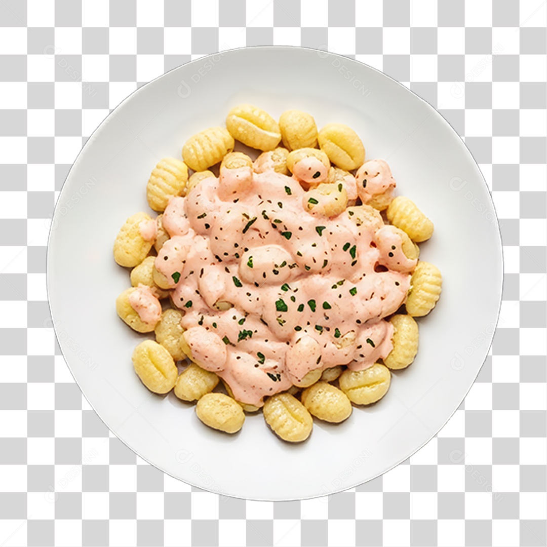 Prato com Nhoque PNG Transparente