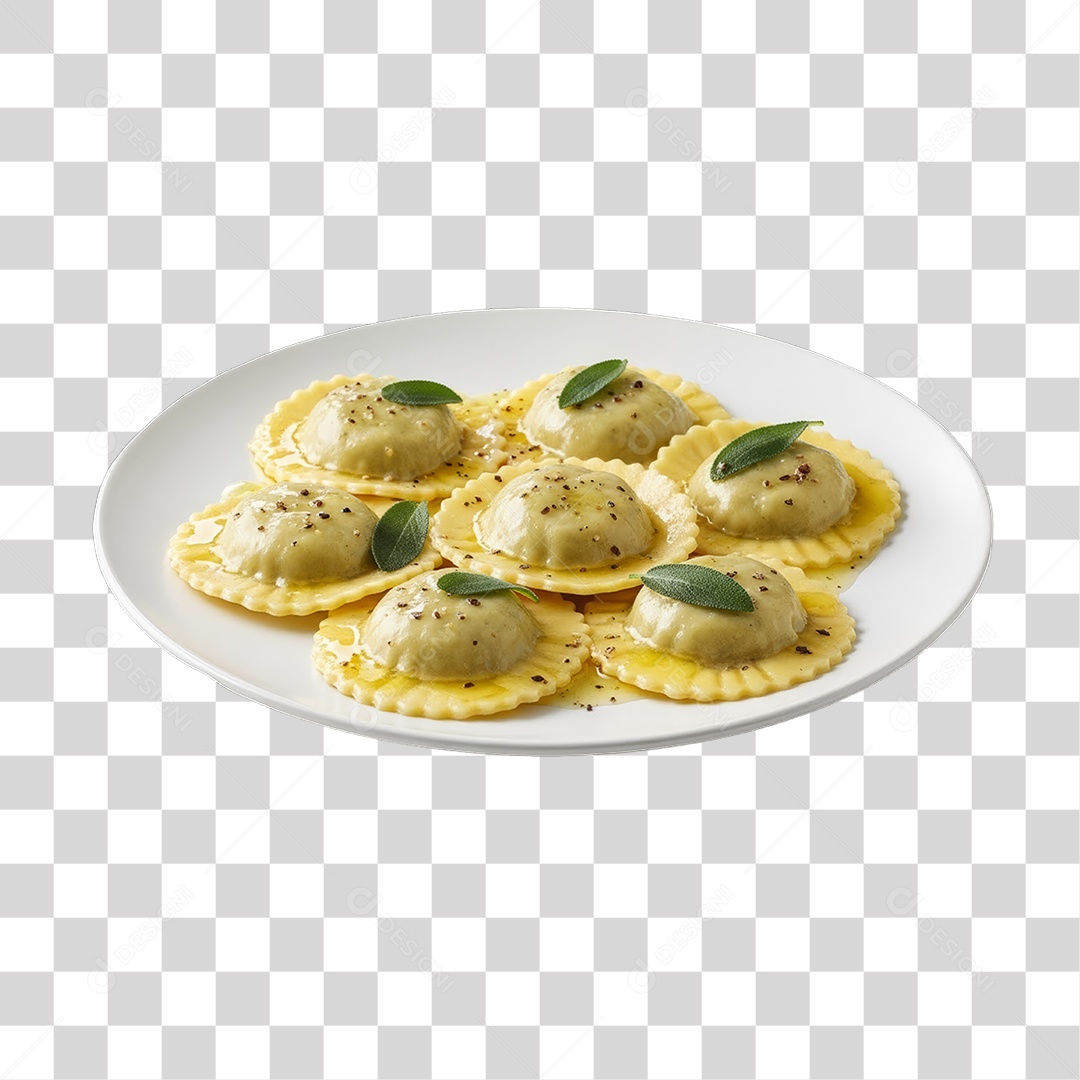 Prato com Nhoque PNG Transparente