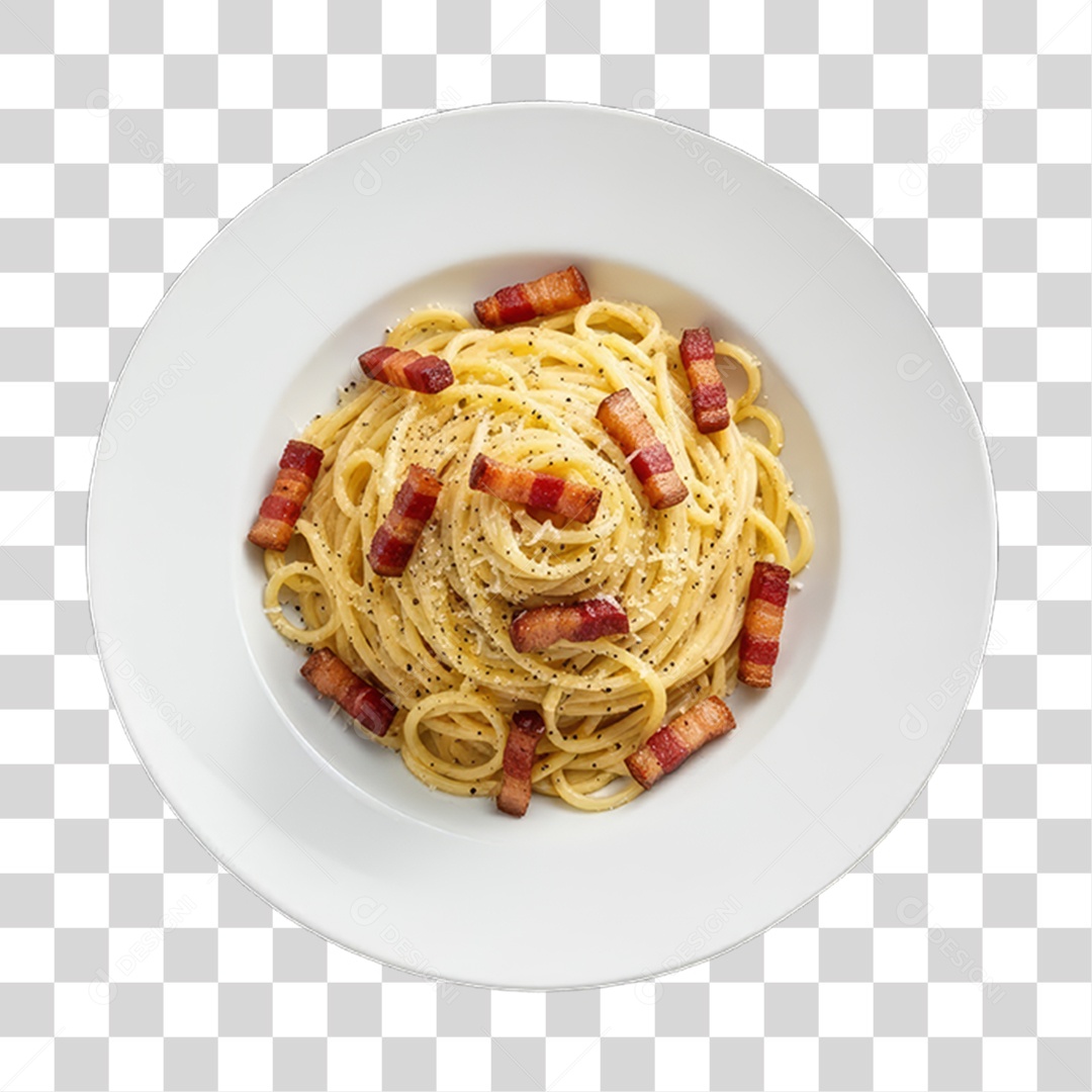 Prato de Macarrão Variado PNG Transparente