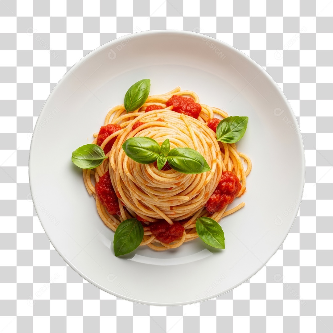 Prato de Macarrão Variado PNG Transparente