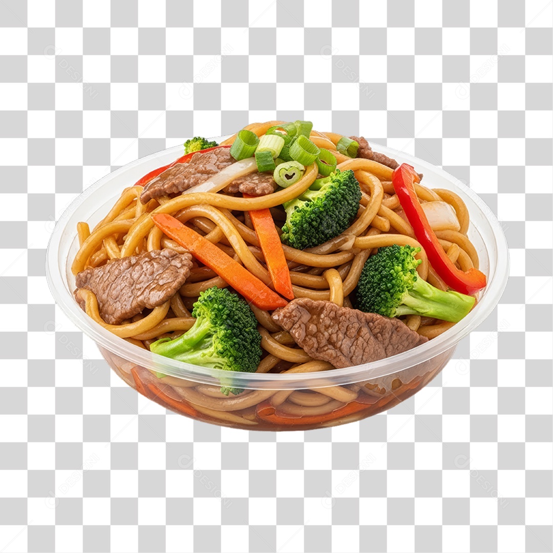 Tigela com Macarrão Variado PNG Transparente