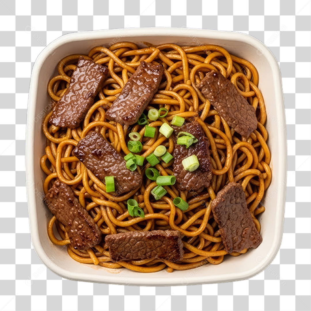 Tigela com Macarrão Variado PNG Transparente