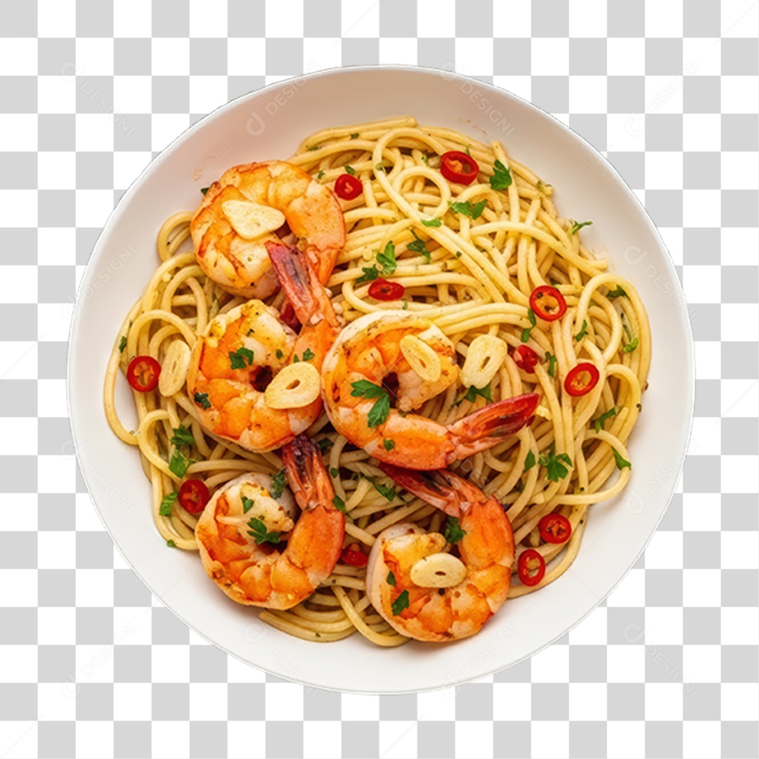 Prato de Macarrão Variado PNG Transparente