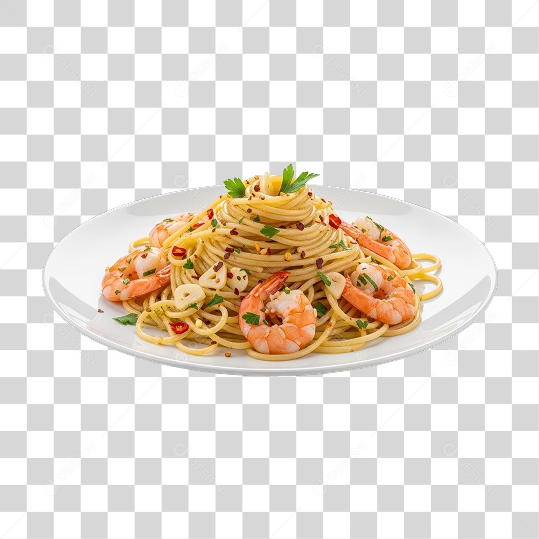 Prato de Macarrão Variado PNG Transparente