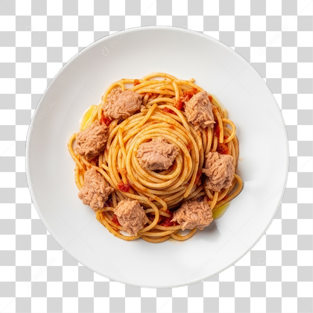 Prato de Macarrão Variado PNG Transparente