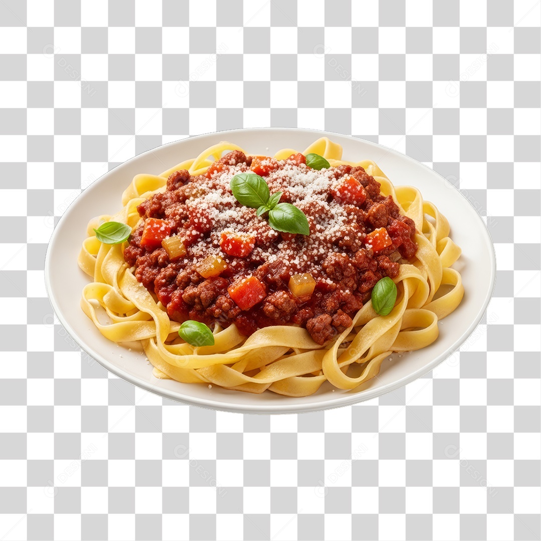 Prato de Macarrão Variado PNG Transparente