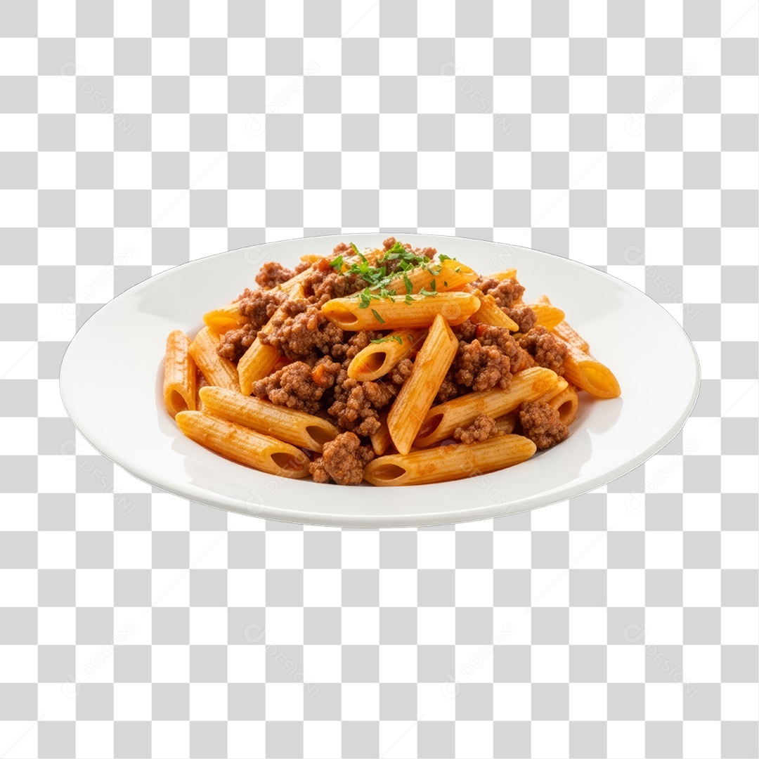 Prato de Macarrão Variado PNG Transparente