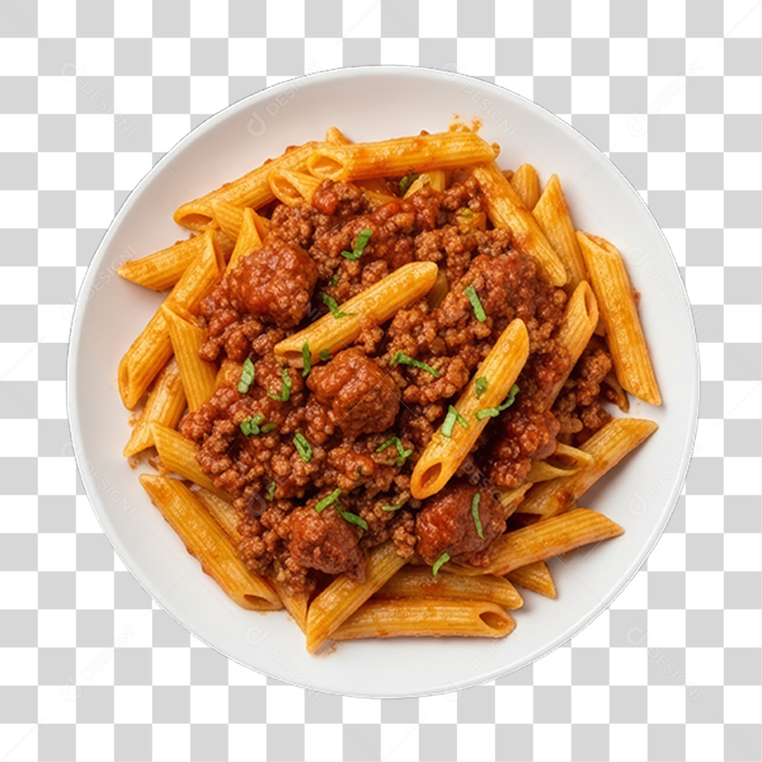 Prato de Macarrão Variado PNG Transparente