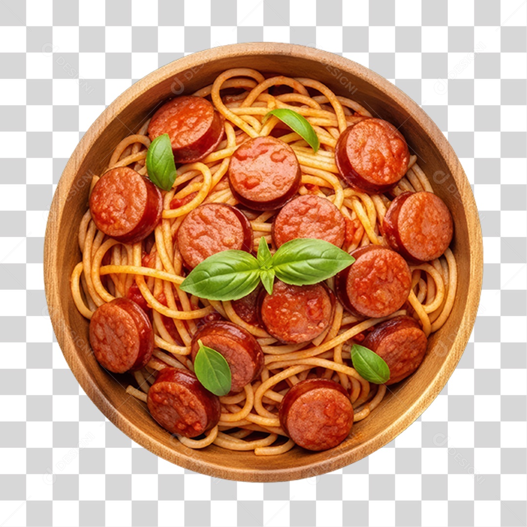 Tigela com Macarrão Variado PNG Transparente