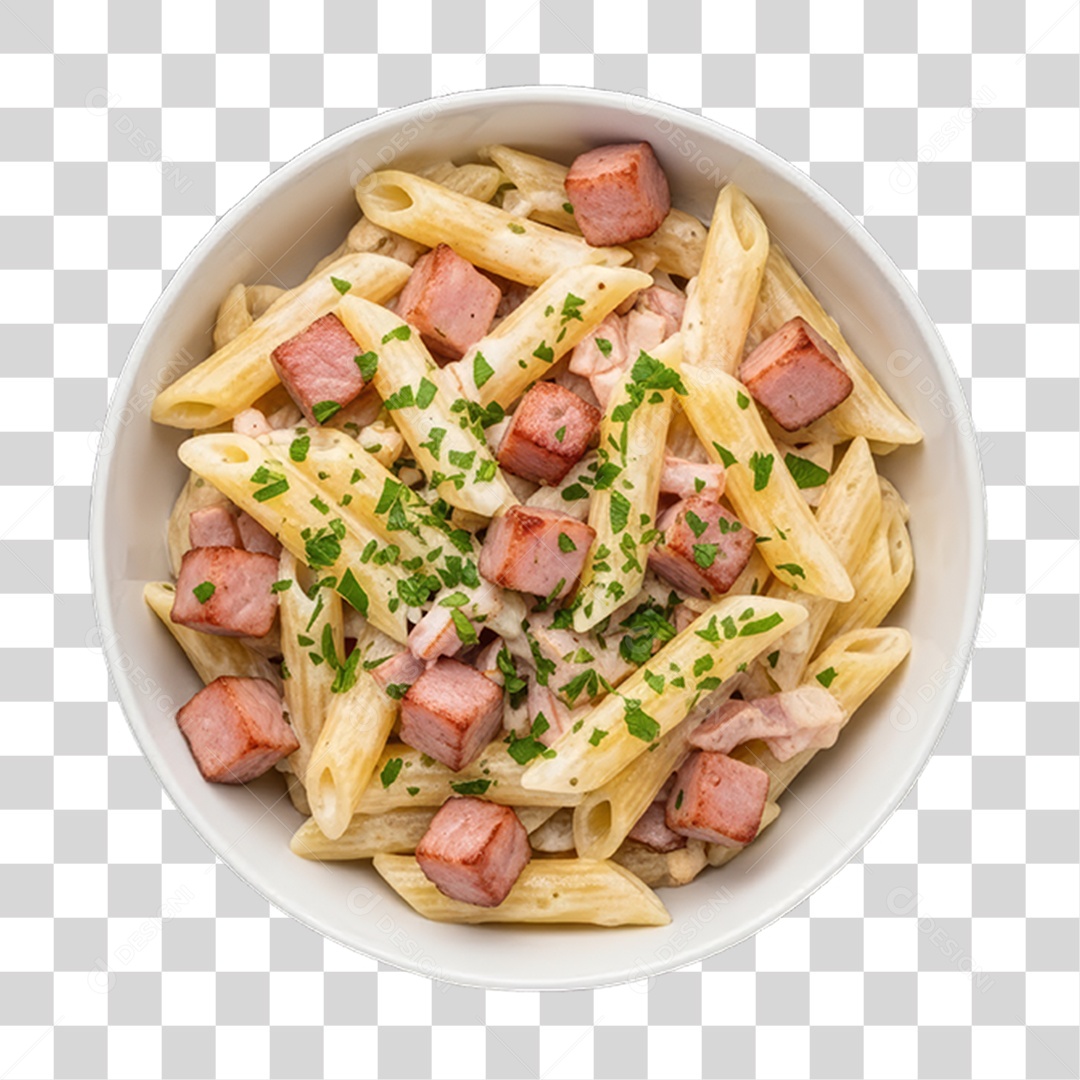 Tigela com Macarrão Variado PNG Transparente