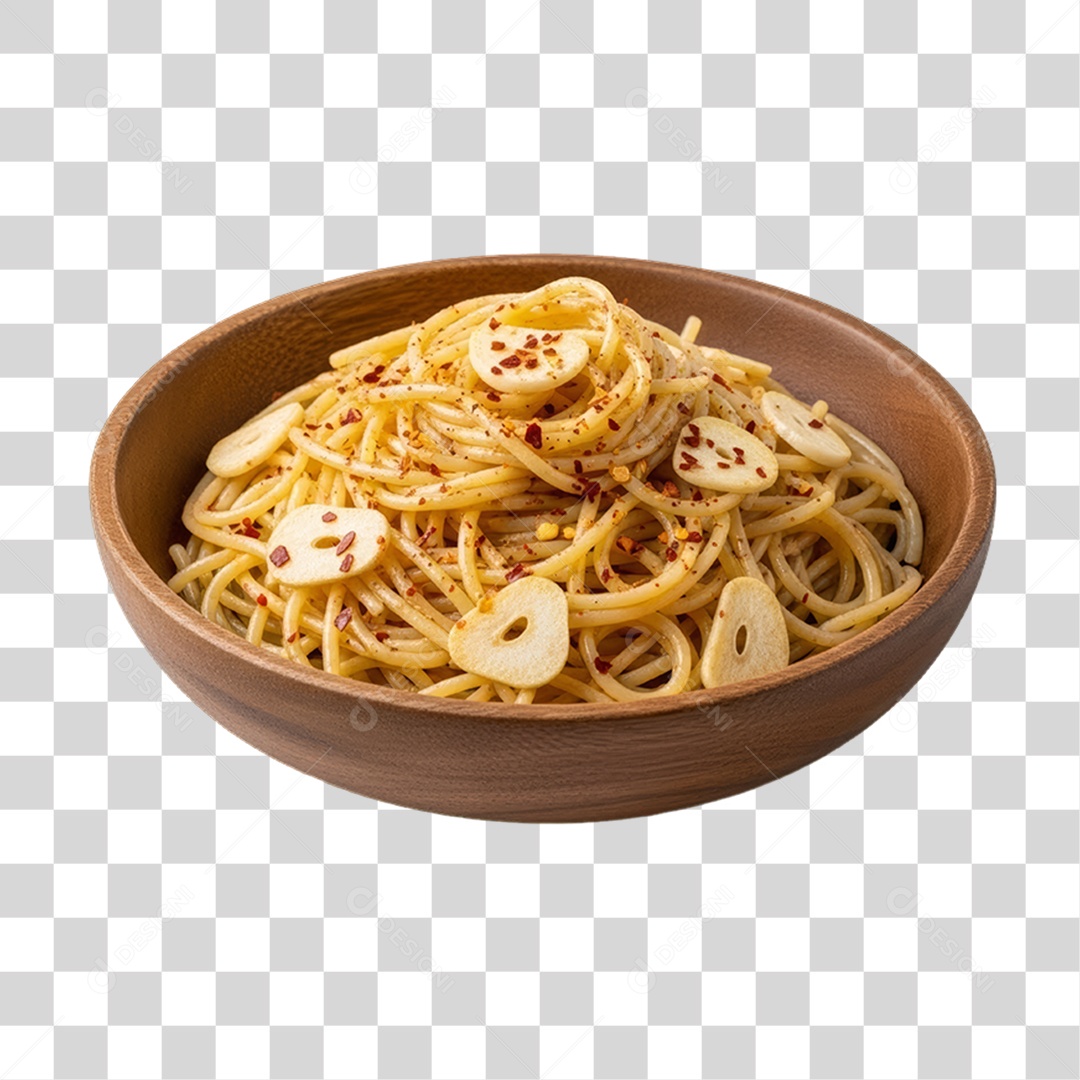 Tigela com Macarrão Variado PNG Transparente