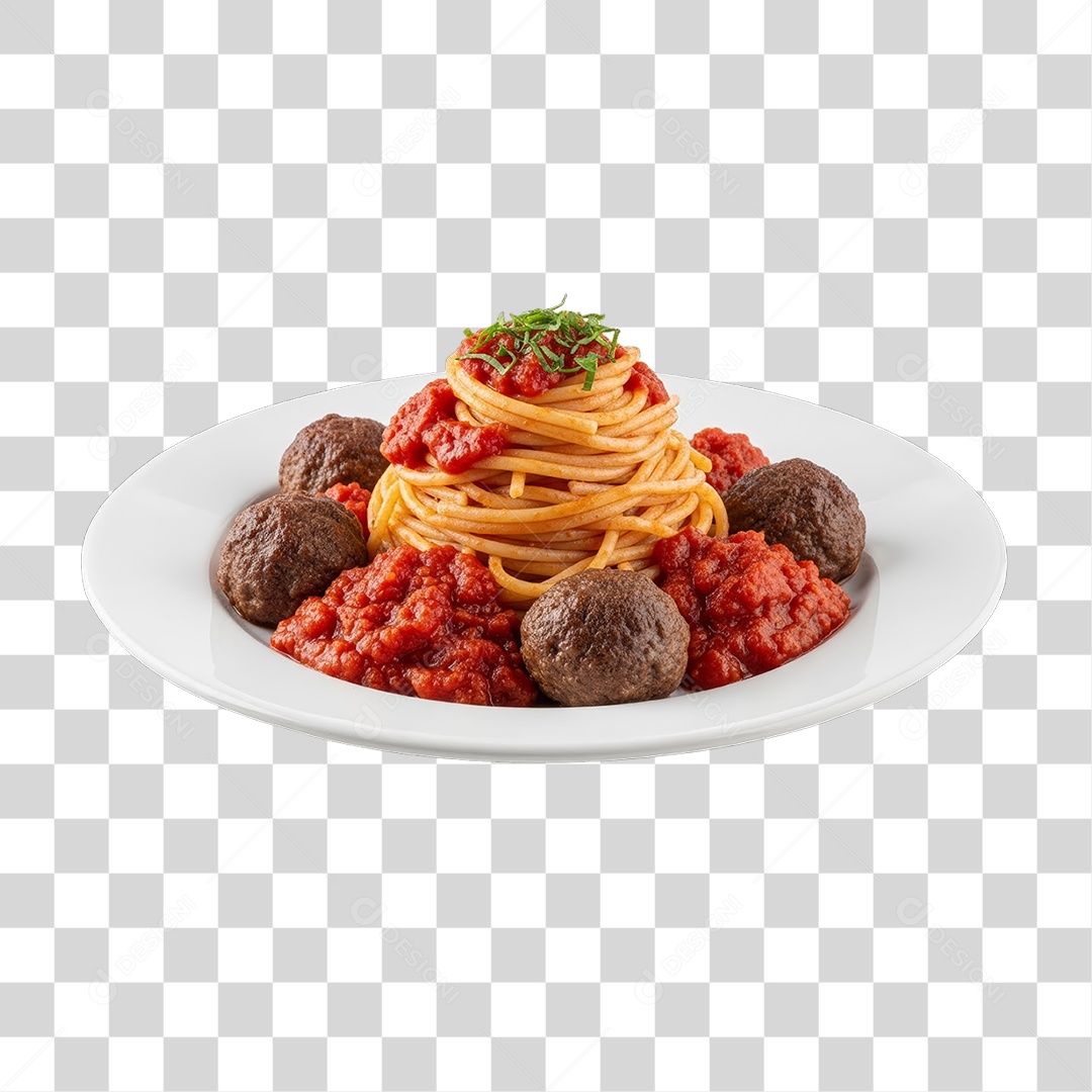 Prato de Macarrão Variado PNG Transparente