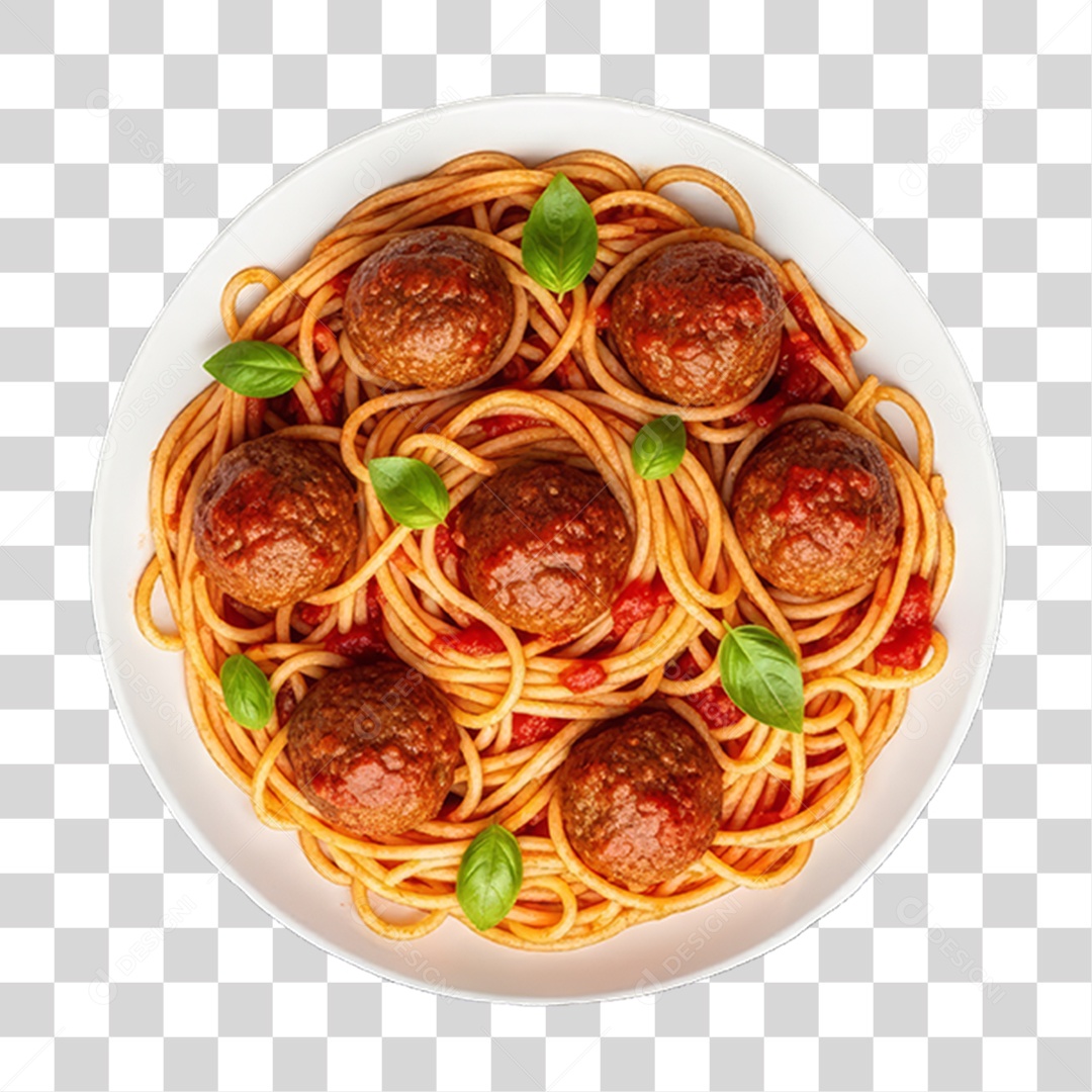 Prato de Macarrão Variado PNG Transparente