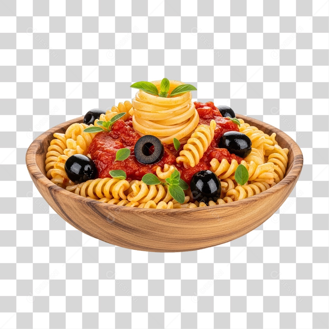 Prato de Macarrão Variado PNG Transparente