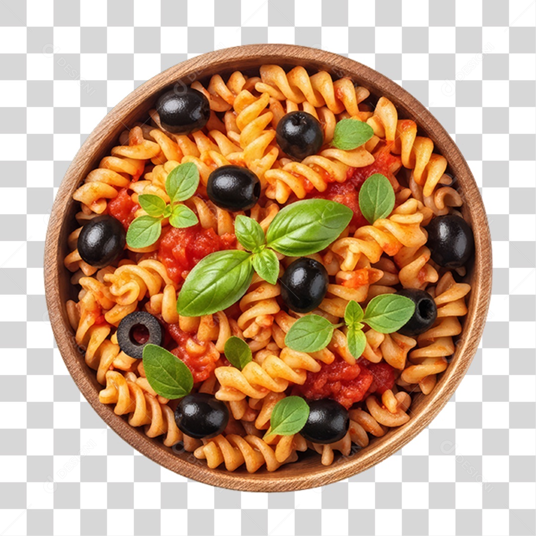 Prato de Macarrão Variado PNG Transparente