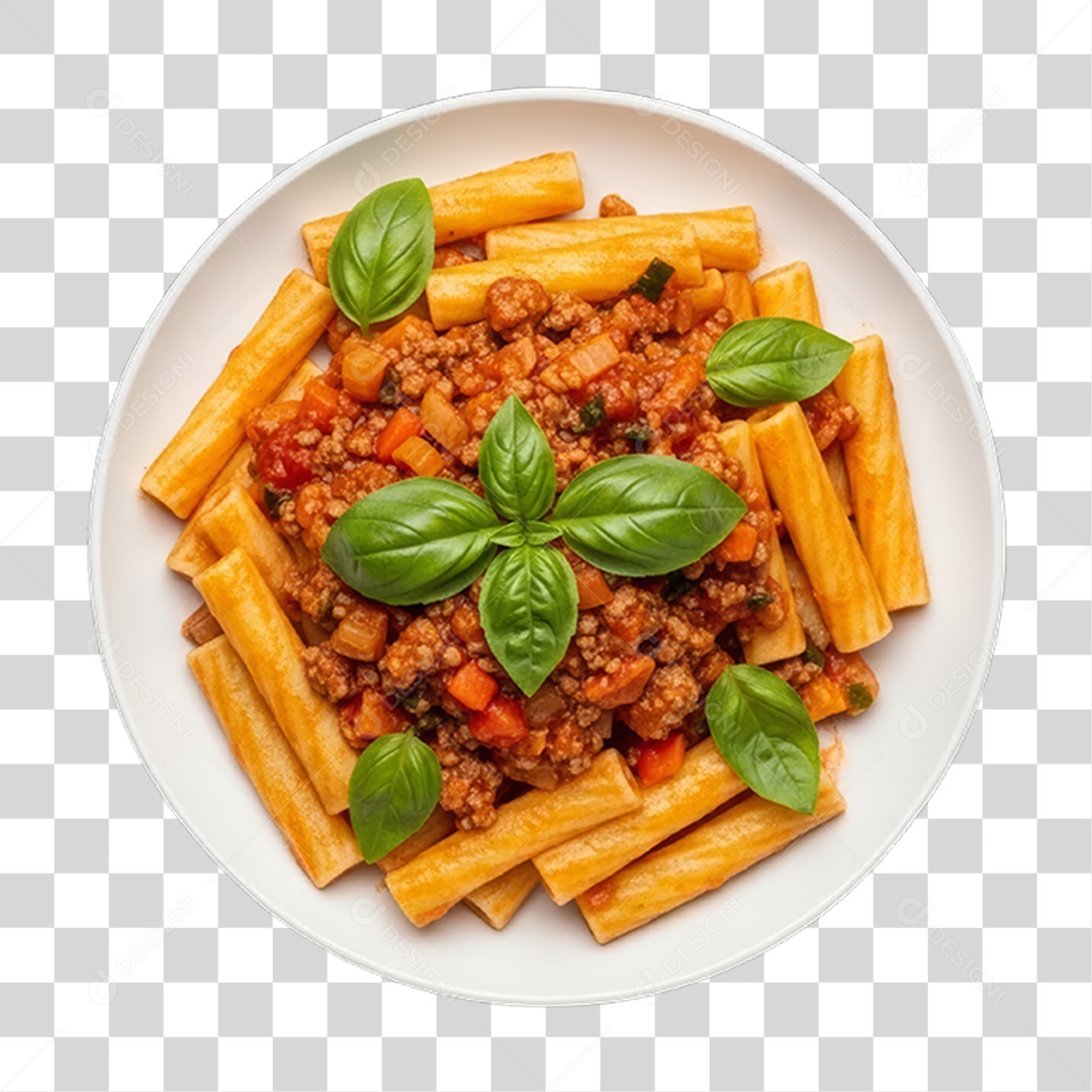 Prato de Macarrão Variado PNG Transparente