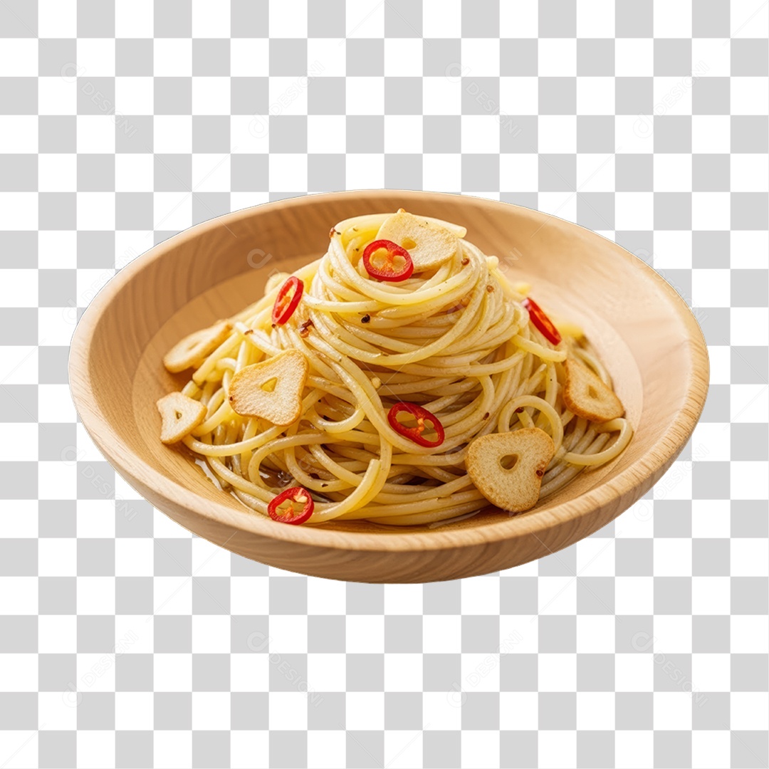 Prato de Macarrão Variado PNG Transparente