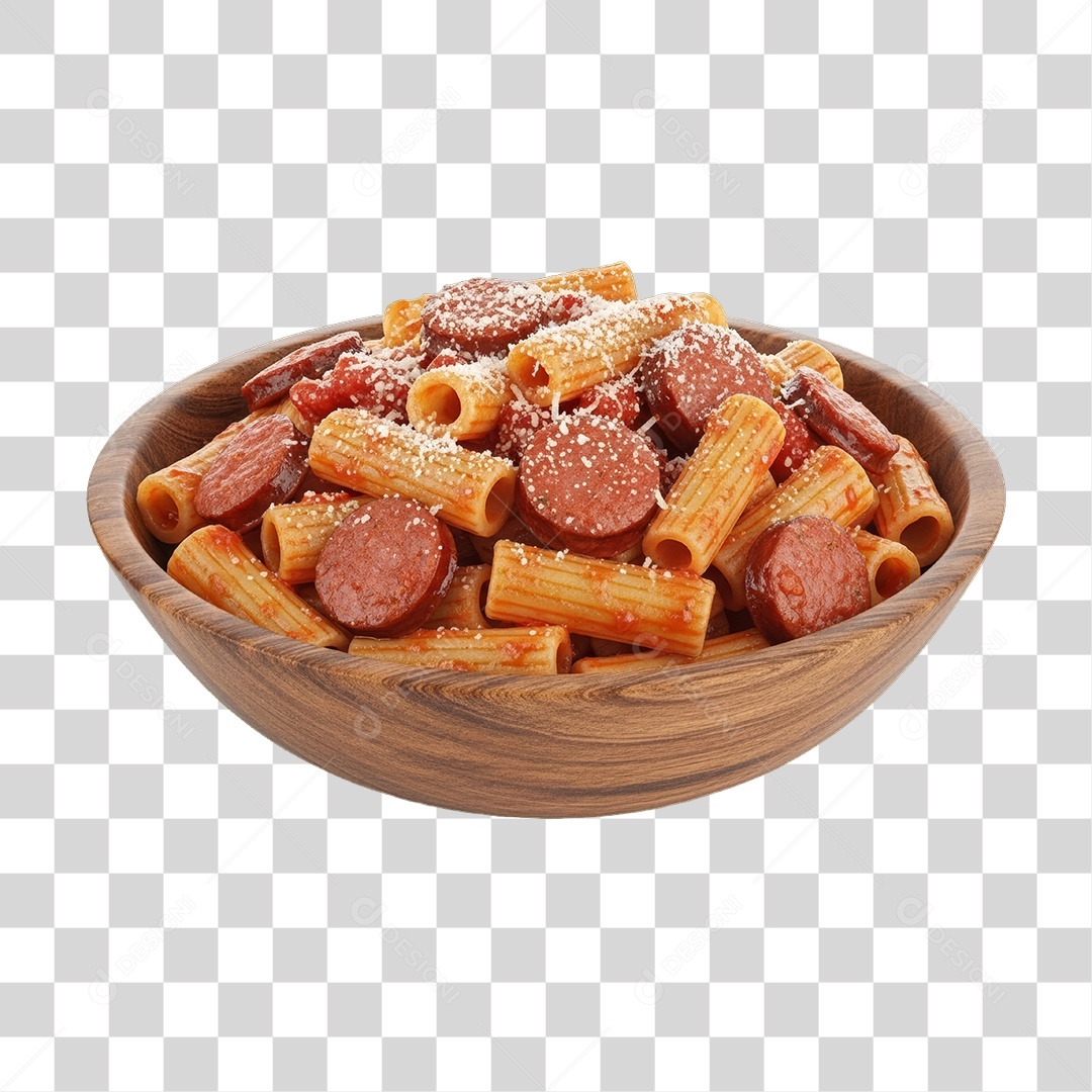 Prato de Macarrão Variado PNG Transparente