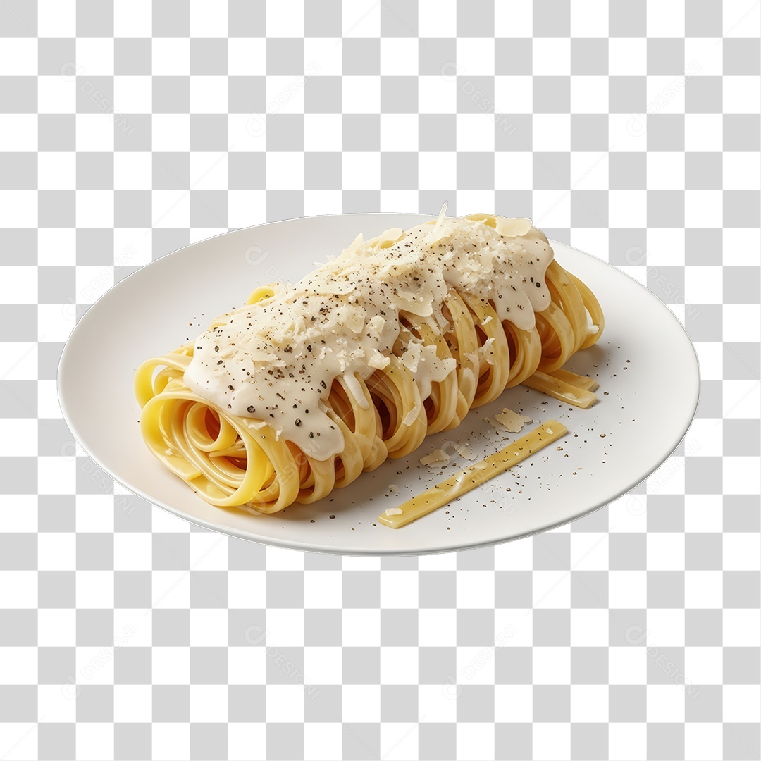 Prato de Macarrão Variado PNG Transparente