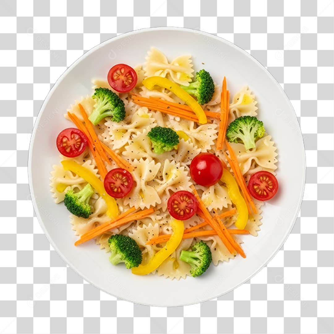 Prato de Macarrão Variado PNG Transparente
