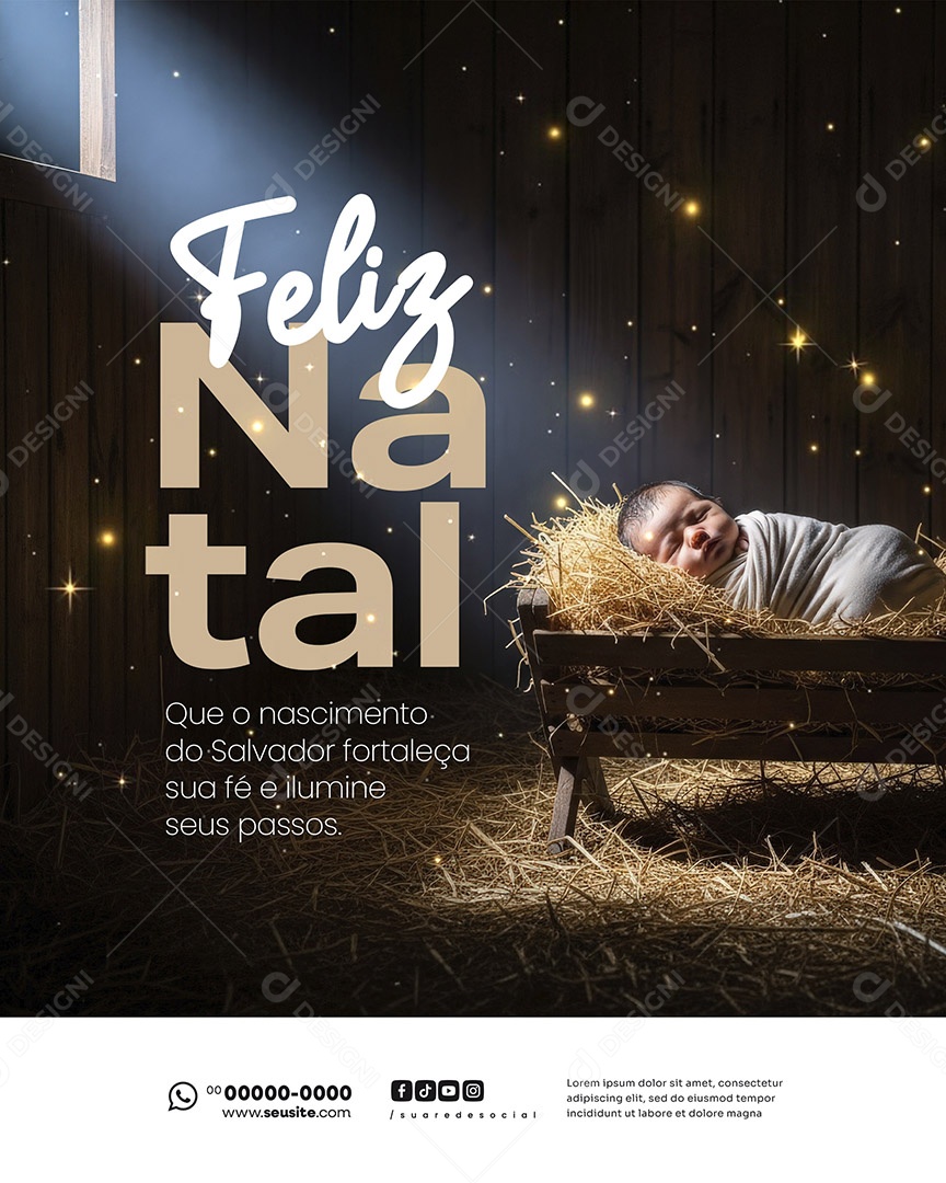 Feliz Natal 25 de Dezembro Savaldor Social Media PSD Editável