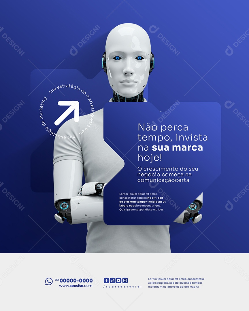 Agência Marketing Social Media PSD Editável