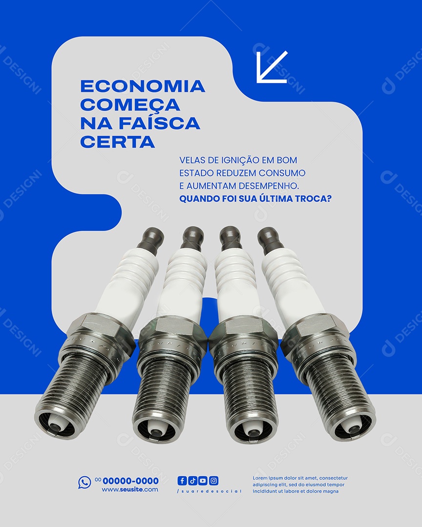 Autopeças Economia Começa Social Media PSD Editável