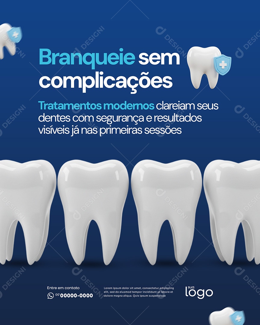 Dentista Social Media PSD Editável