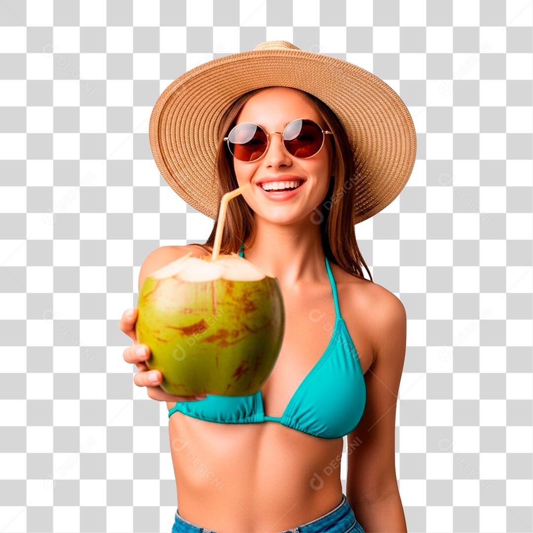 Mulher de Biquíni PNG Transparente