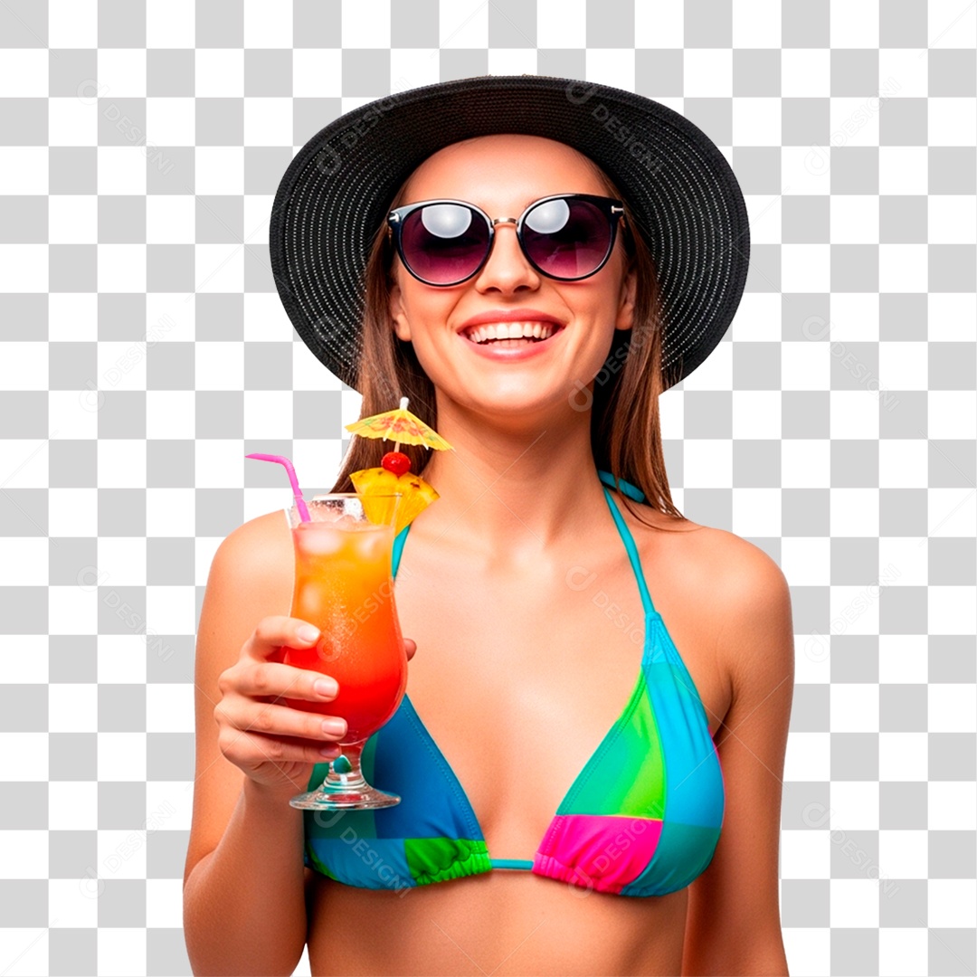 Mulher de Biquíni PNG Transparente