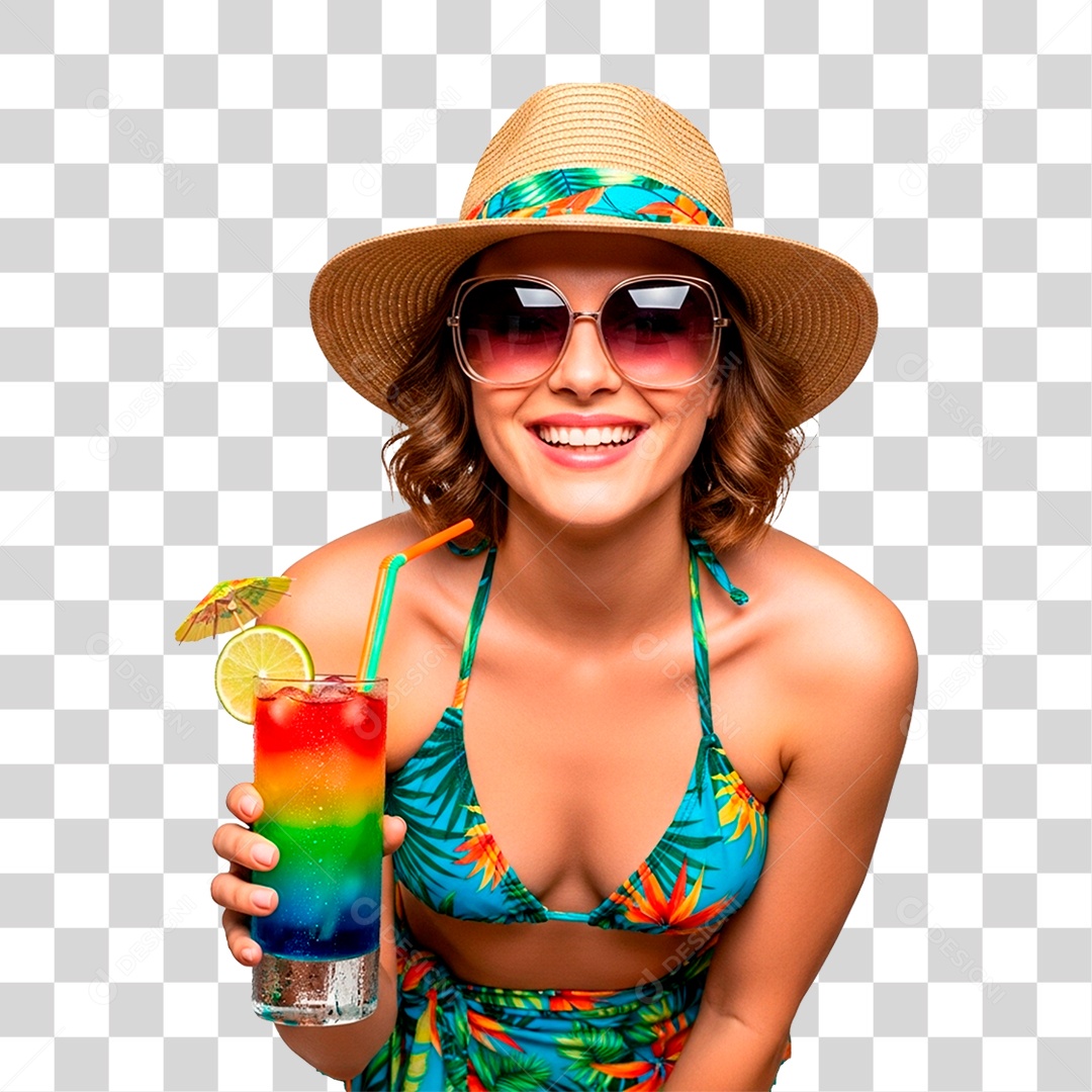 Mulher de Biquíni PNG Transparente