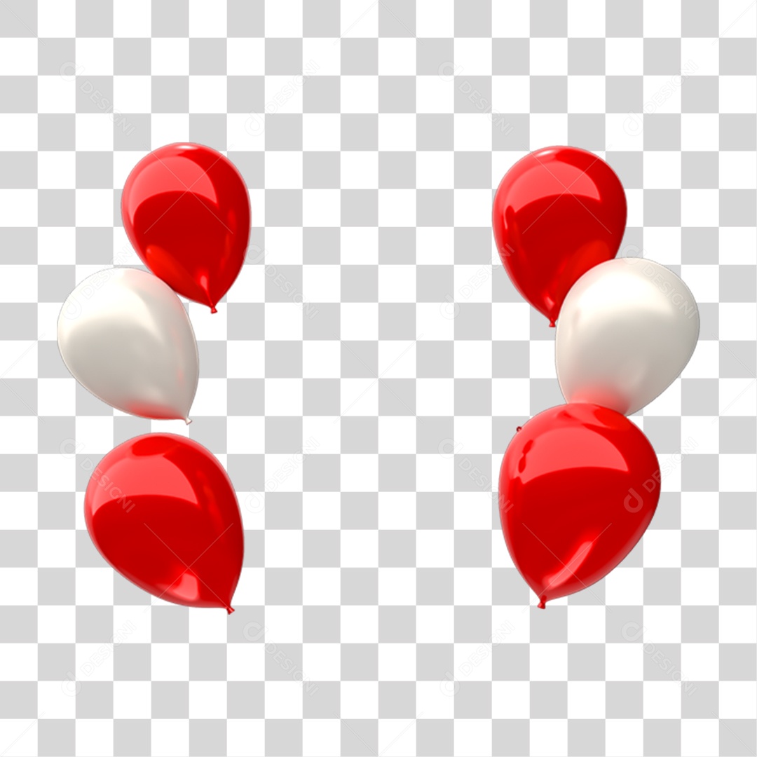 Balões Decoração PNG Transparente