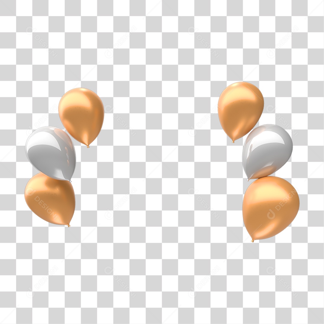 Balões Decoração PNG Transparente