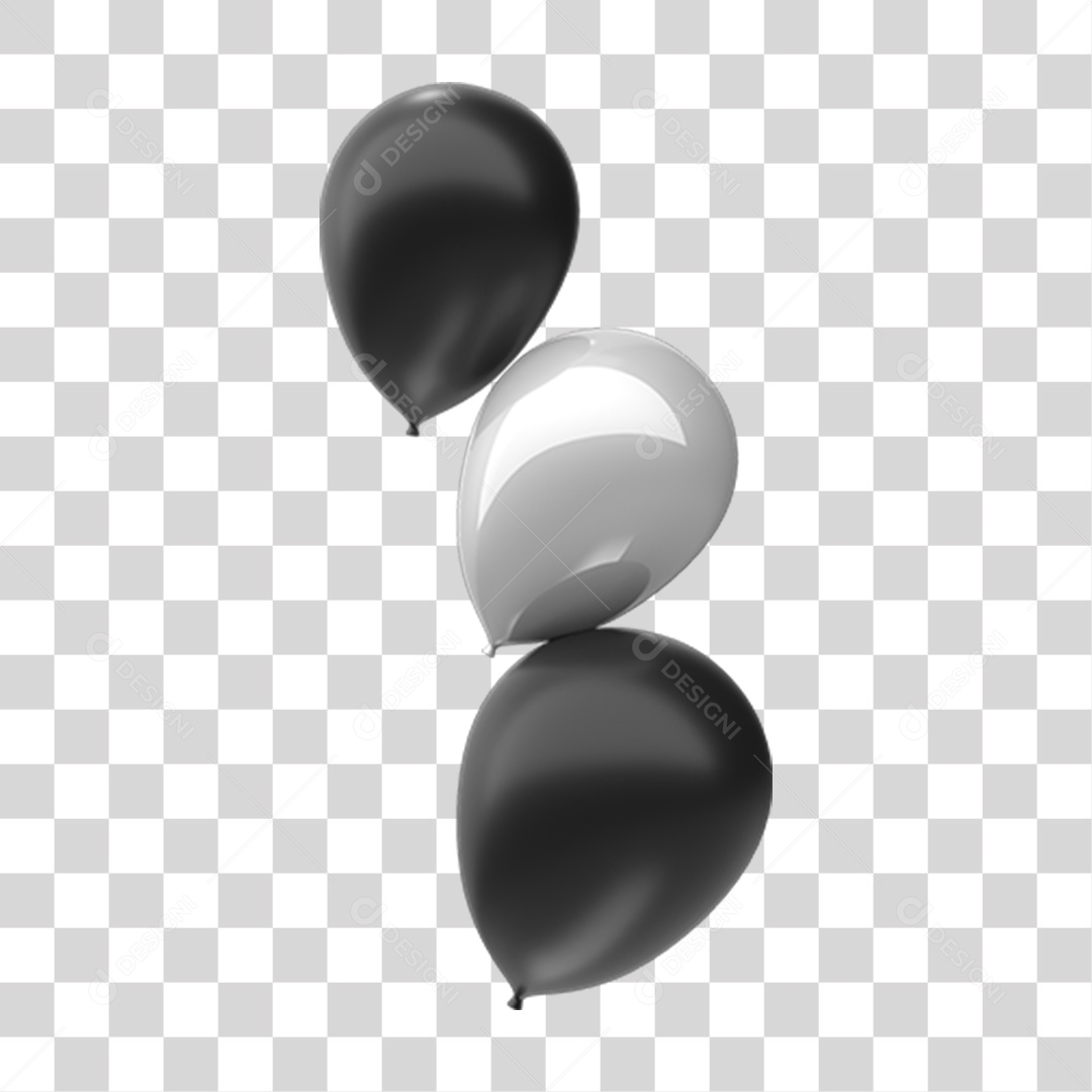 Balões Decoração PNG Transparente