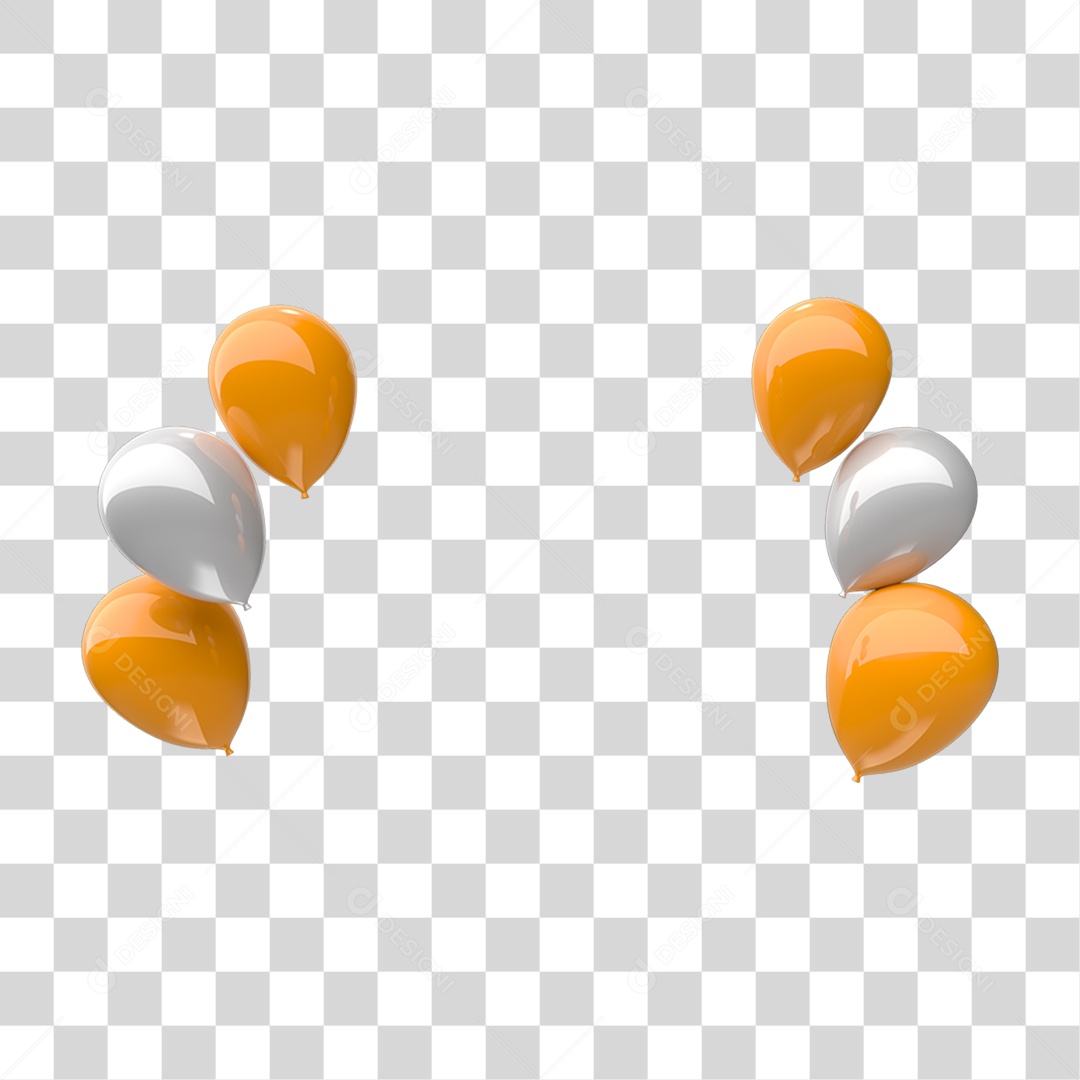 Balões Decoração PNG Transparente