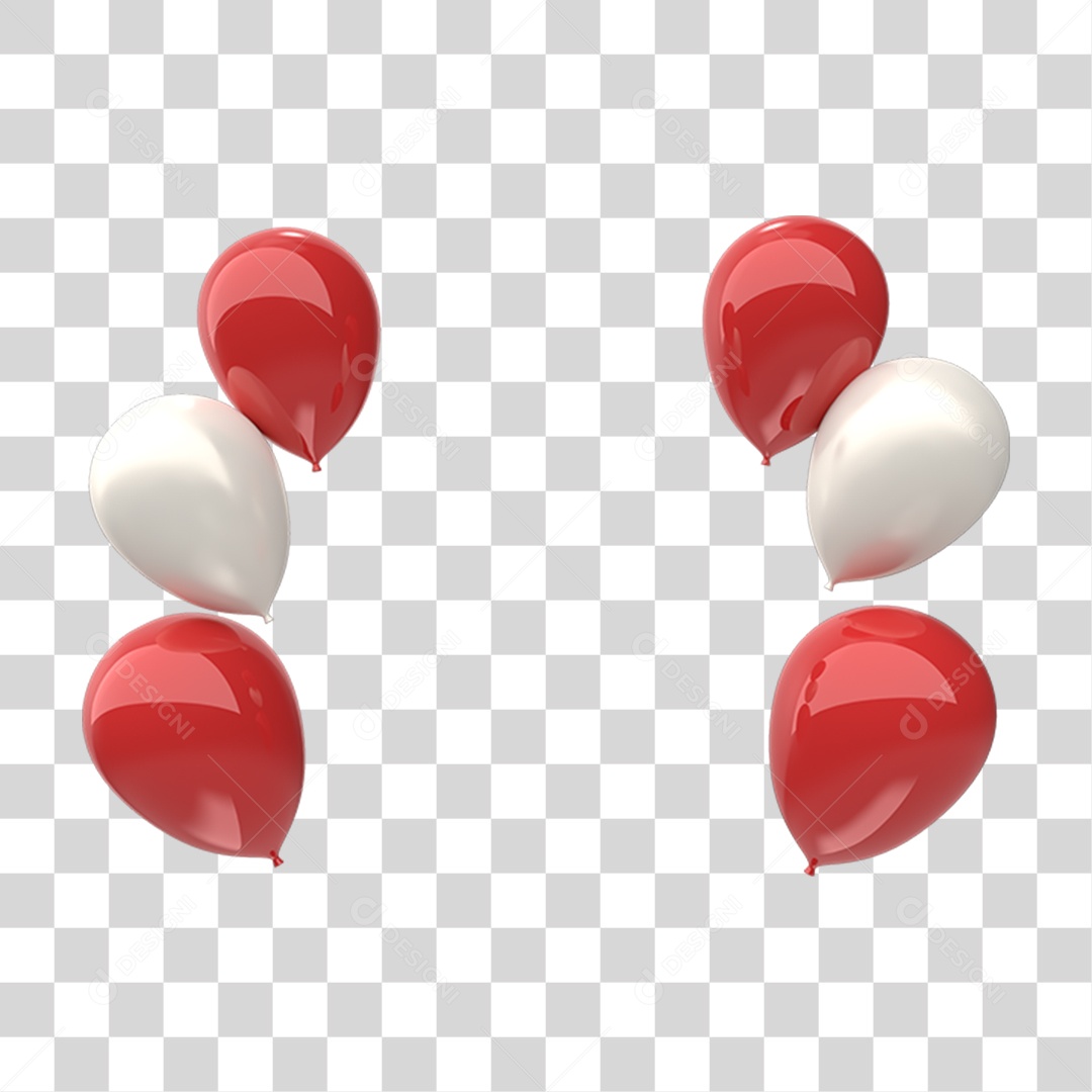 Balões Decoração PNG Transparente