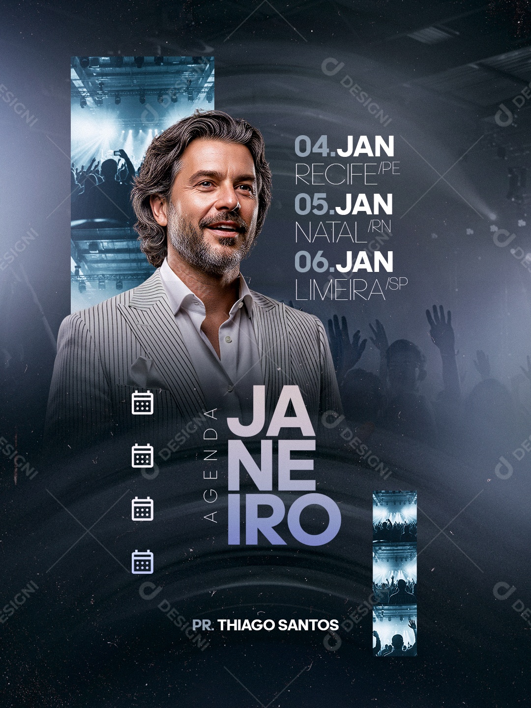 Social Media Gospel Igreja PSD Editável