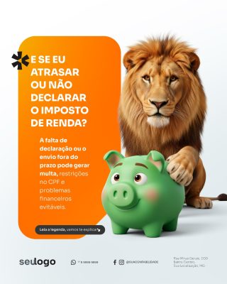 Imposto de Renda Dúvidas e Penalidades Evite Problemas PSD Editável