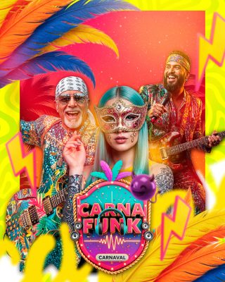 Carnaval CarnaFunk Festival Musical Colorido PSD Editável