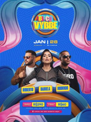 Próximos Shows Bloco Vybbe Janeiro PSD Editável