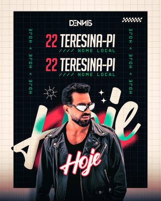 Flyer Hoje Dennis Feed Social Media PSD Editável