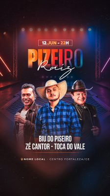 Flyer Pizeiro Raiz Story Social Media PSD Editável