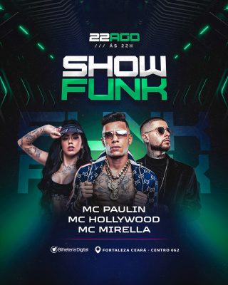 Flyer Show Funk Feed Social Media PSD Editável